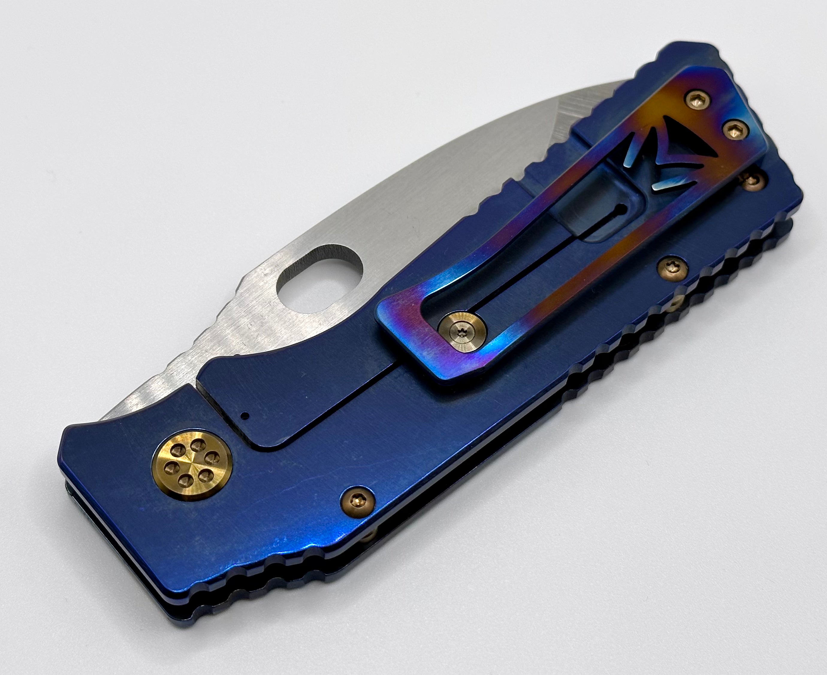 Medford TFF-1 S35VN Tactical Folding Knife - Premium PVD Finish with Flamed Rip Curl Handles & Bronze Hardware