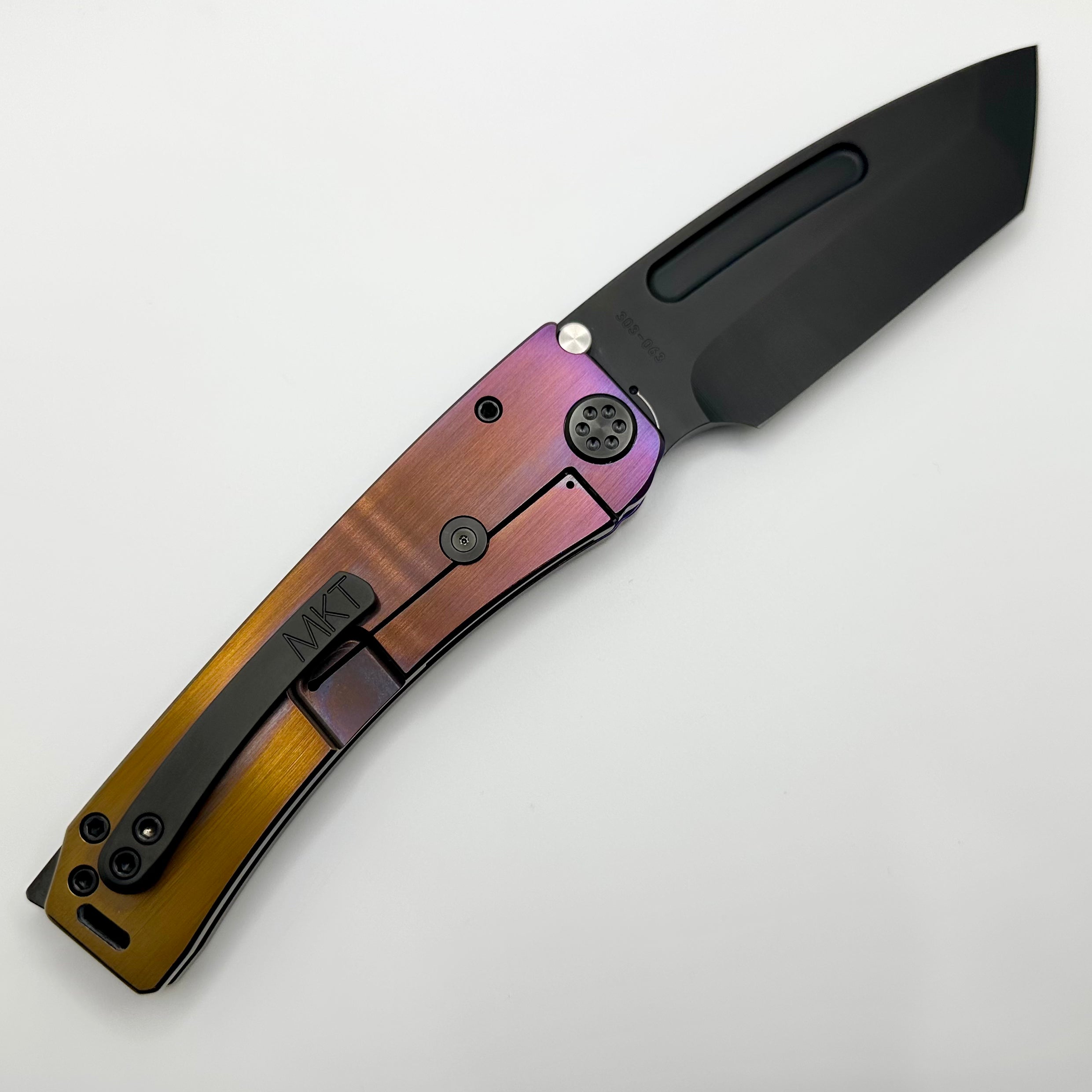 Medford Marauder H Premium Tactical Knife - Flamed Bronze Handles & PVD S45VN Tanto Blade