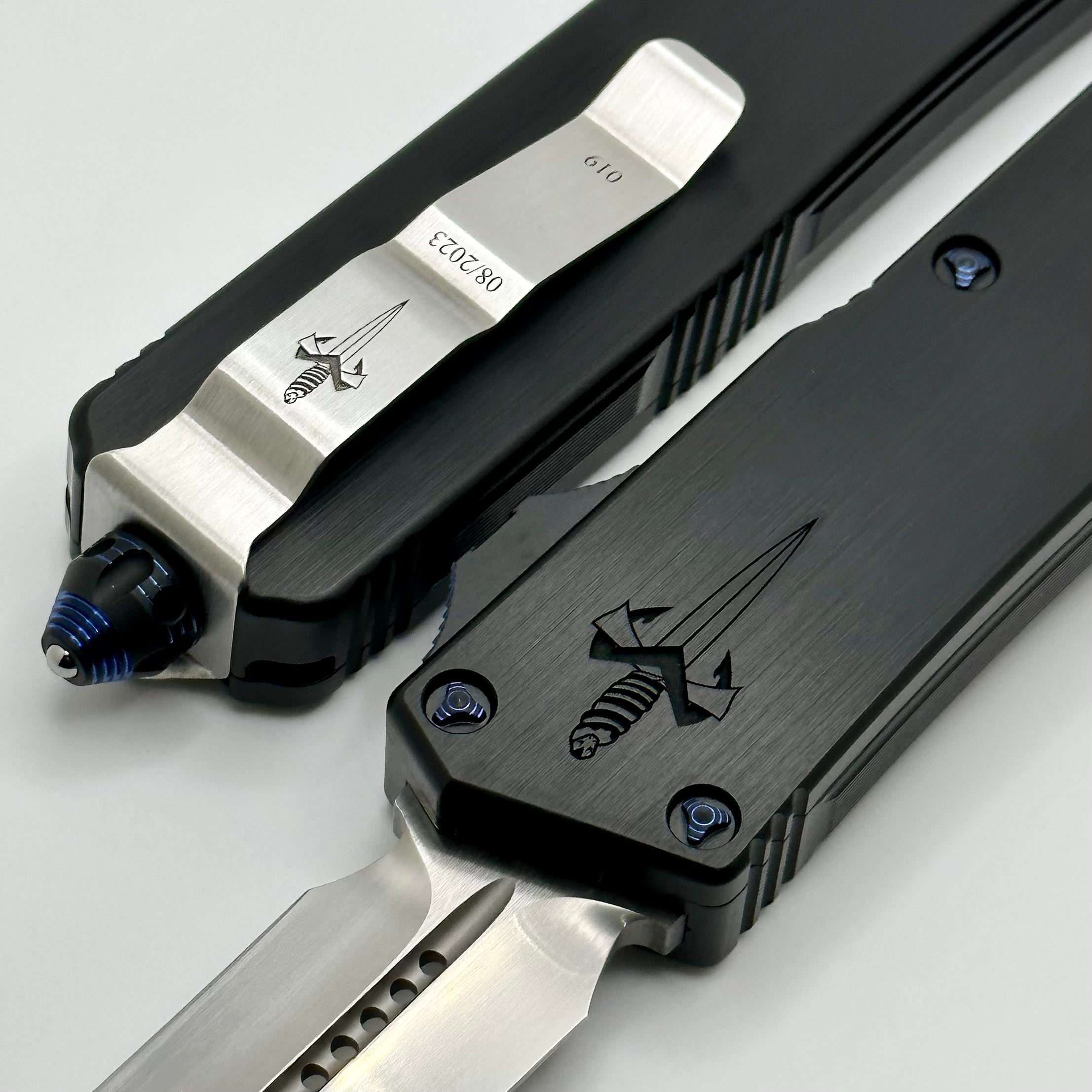 Ultimate Marfione Custom Scarab 2 DES Tactical Knife - Premium M390 Blade & Black Hefted Handle