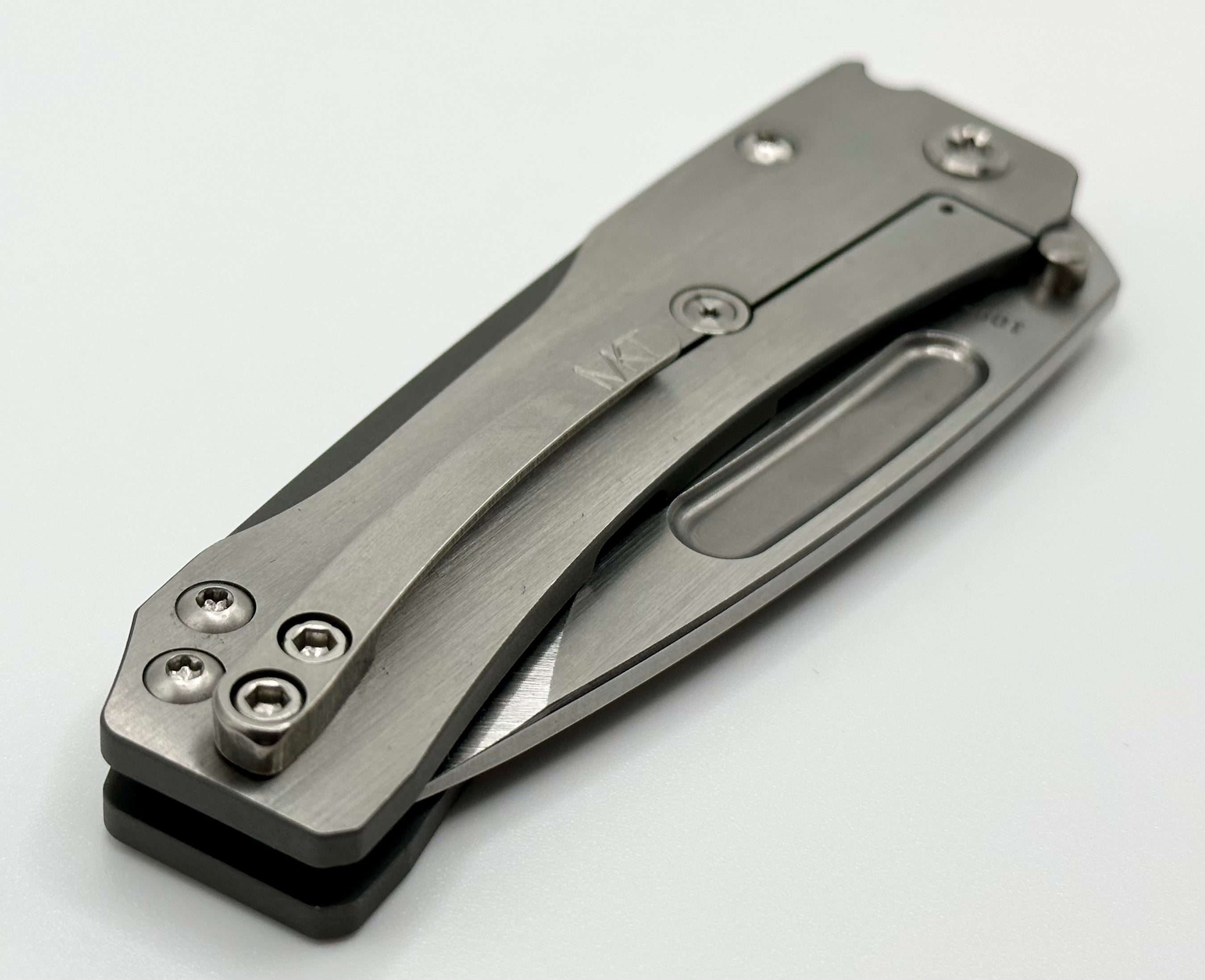 Medford Slim Midi Satin EDC Knife - S45VN Drop Point & Silver Handles