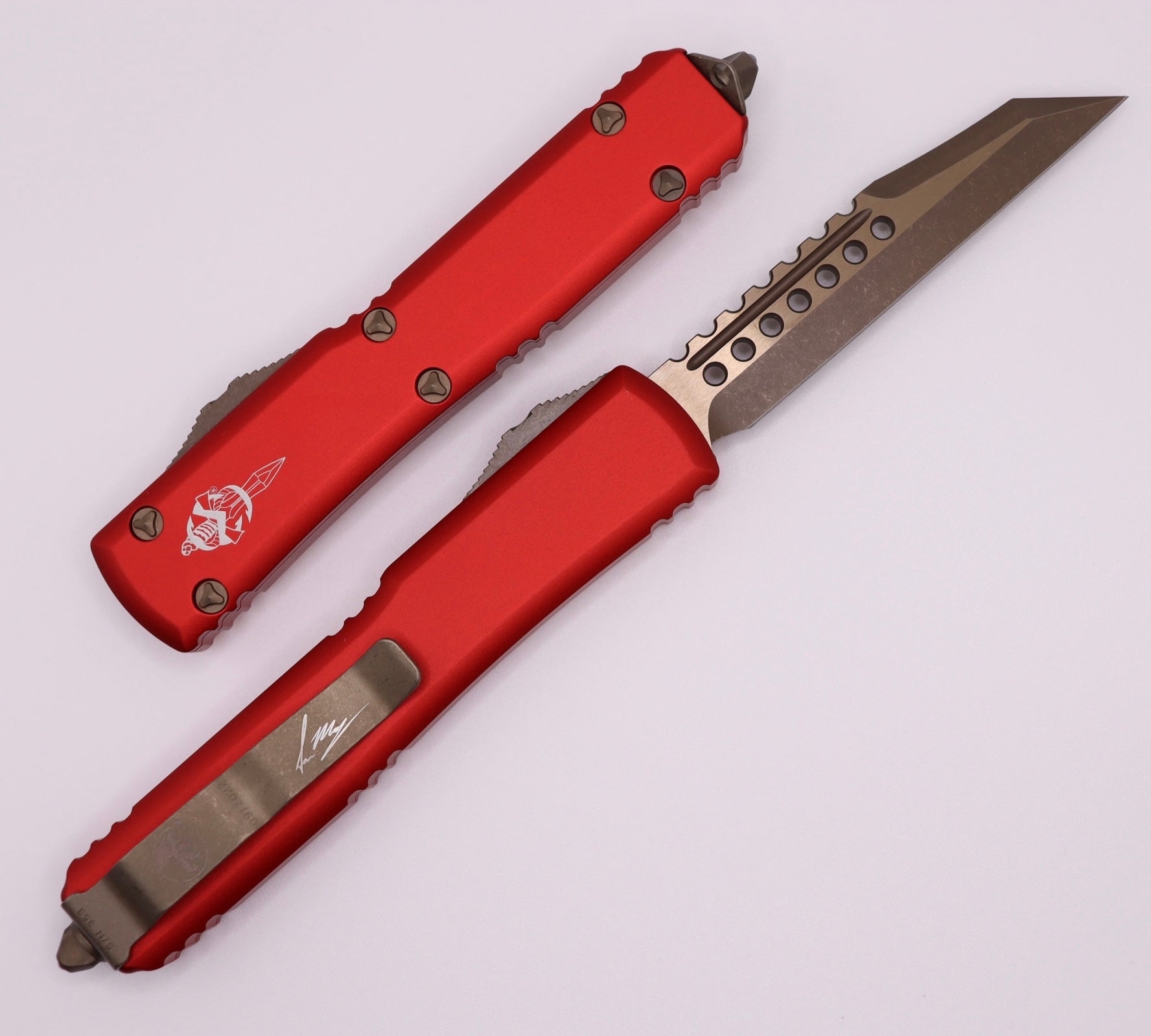 Microtech Ultratech Warhound Apocalyptic Premium Tactical Knife - Red Edition