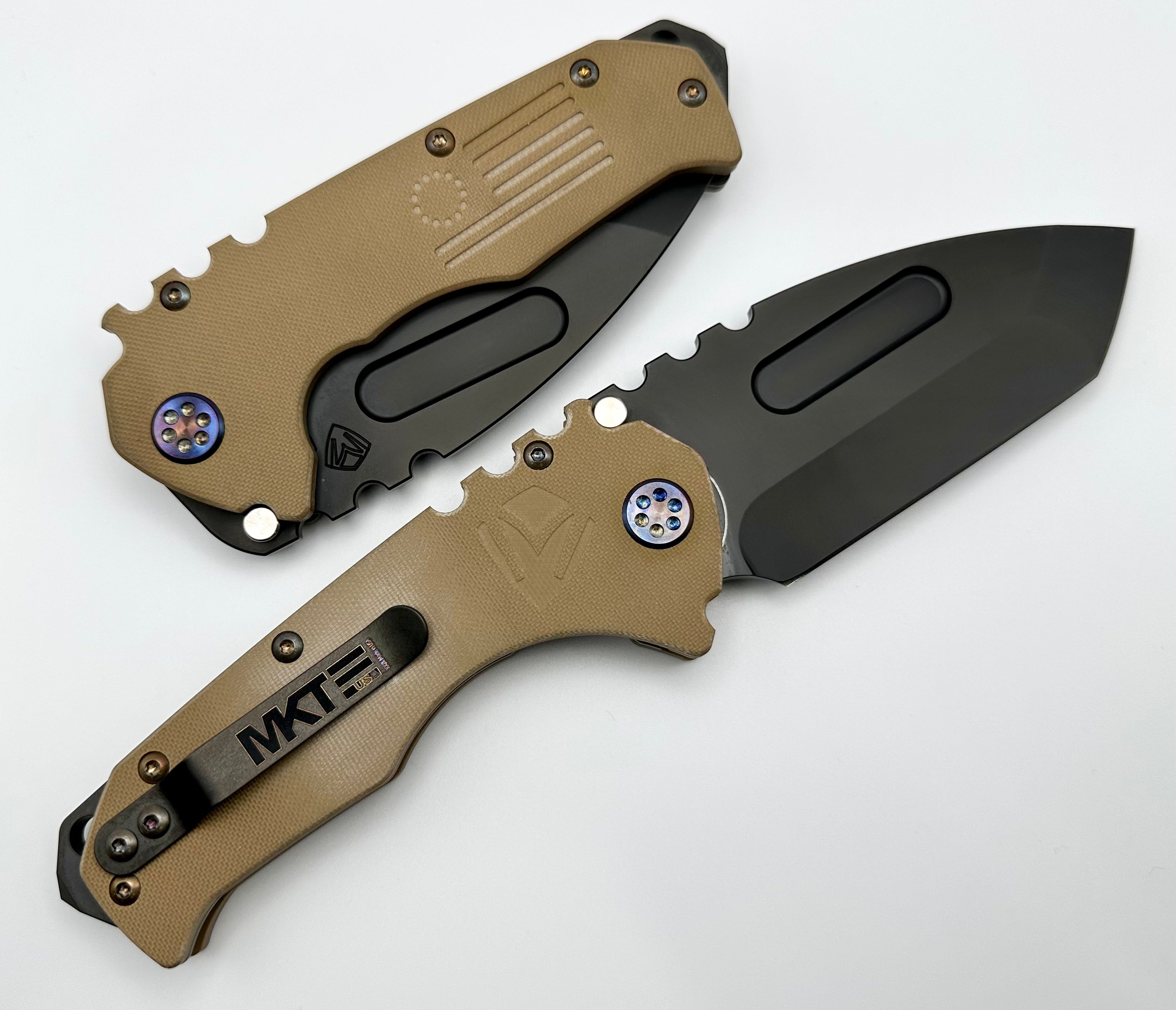 Medford Praetorian Scout M/P Tanto - Premium Tactical Knife with Flamed Hardware & PVD Finish