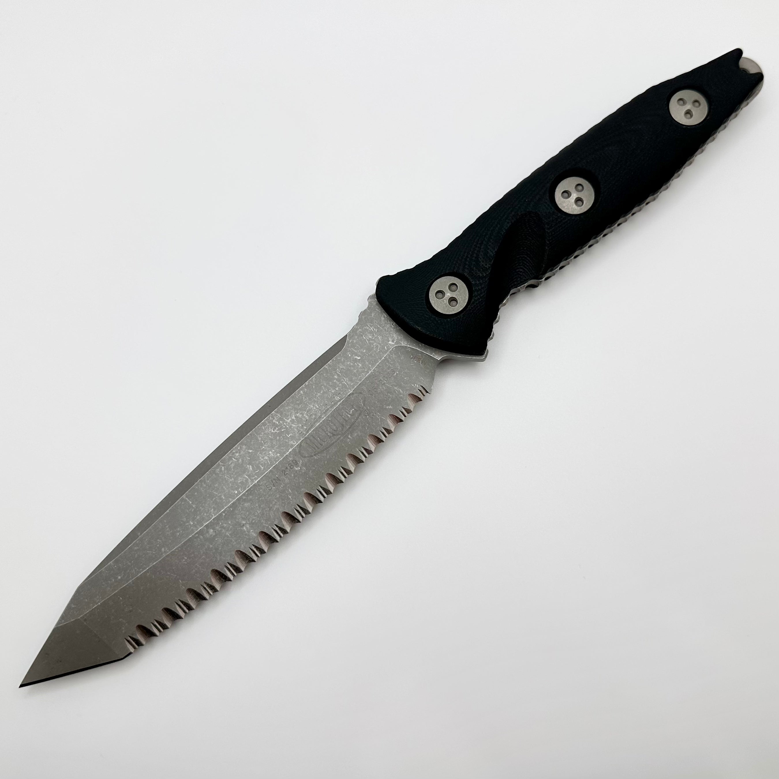 Microtech Socom Alpha Tanto Apocalyptic Serrated Tactical Knife - Ultimate Precision