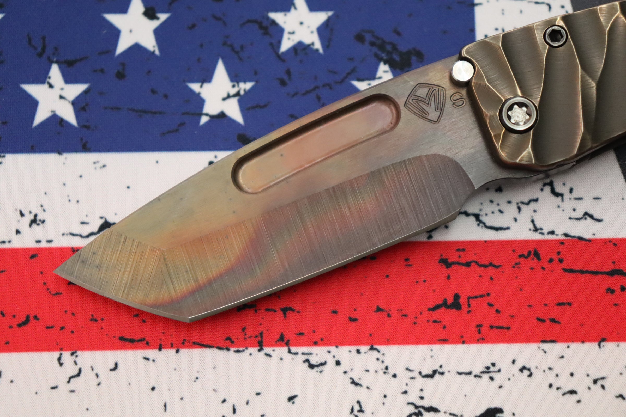 Medford Midi Marauder Vulcan S35 Tanto Knife - Premium EDC with PVD Hardware & Sculpted Handles