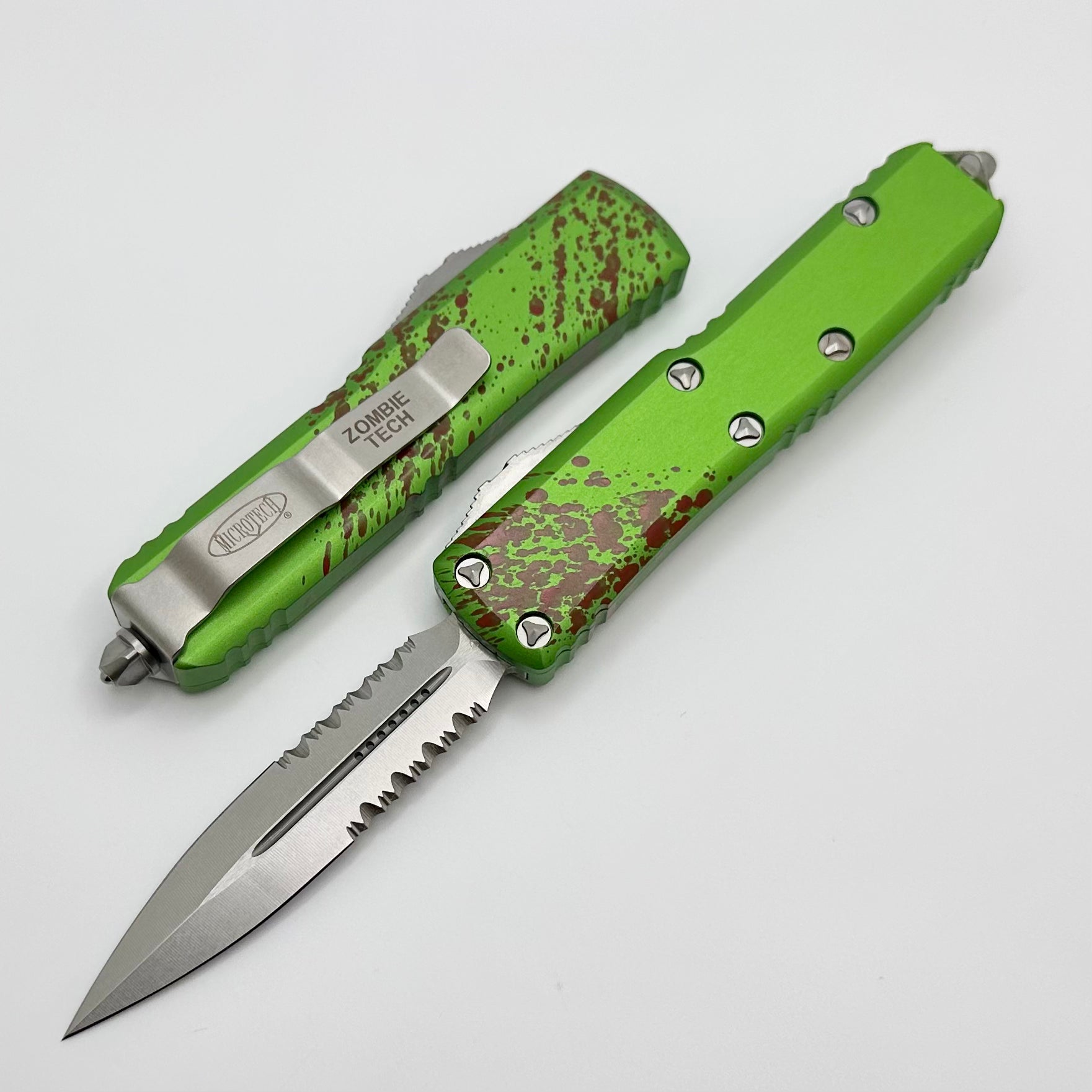 Premium Microtech UTX-85 Zombie Tech Double Edge Tactical Knife