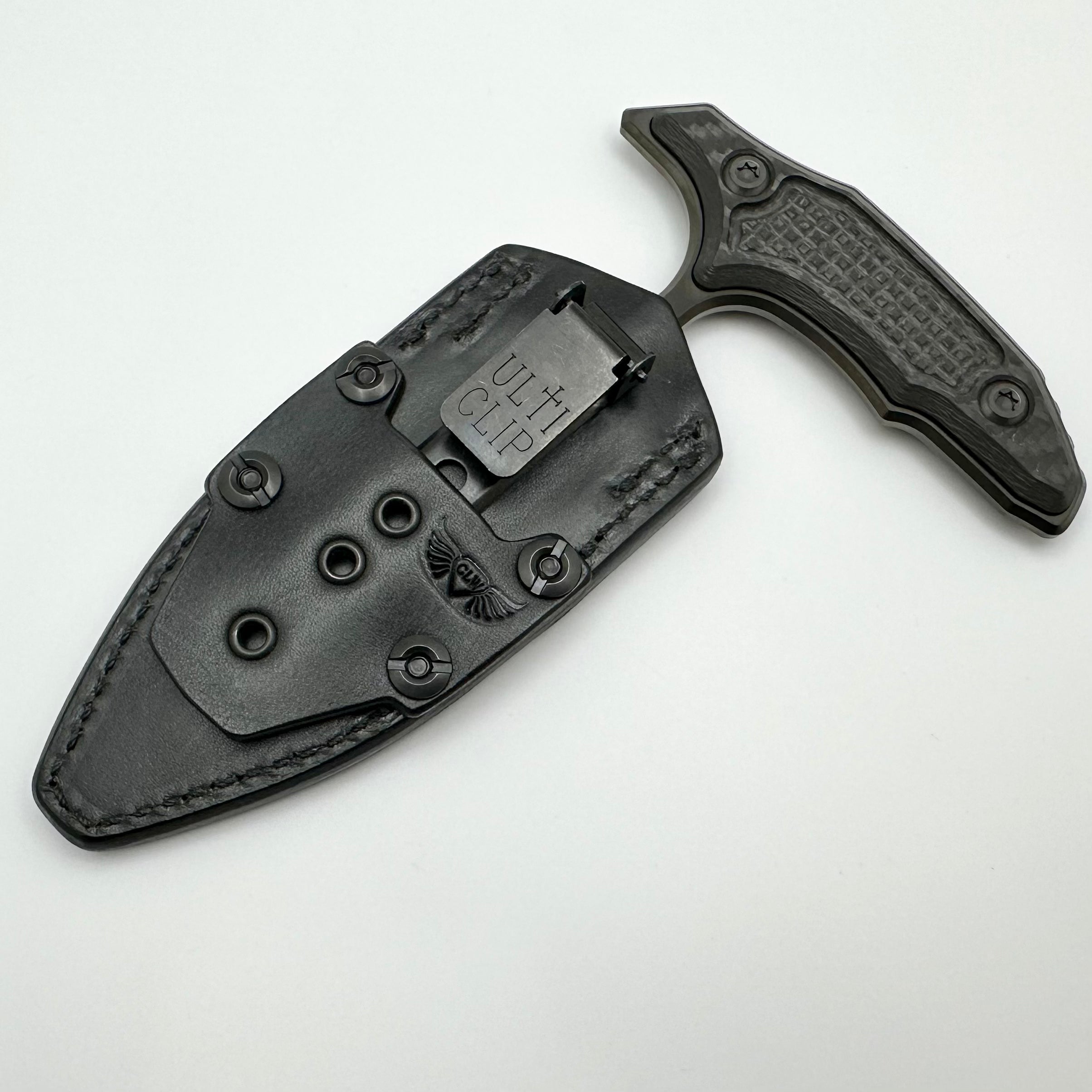 Marfione Custom Knives Hypnotic DLC Stonewash M390 & Carbon Fiber - Ultimate Tactical Blade