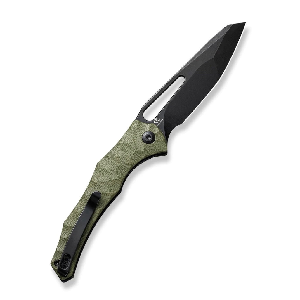 Civivi Spiny Dogfish Premium EDC Knife - OD Green G-10 & Black Stonewash 14C28N