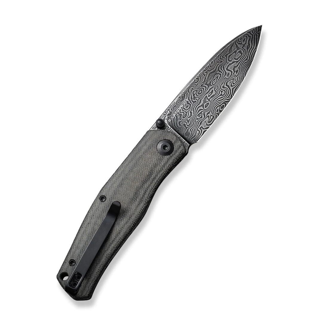 Civivi Sokoke Premium Front Flipper Knife - Micarta & Damascus C22007-DS1