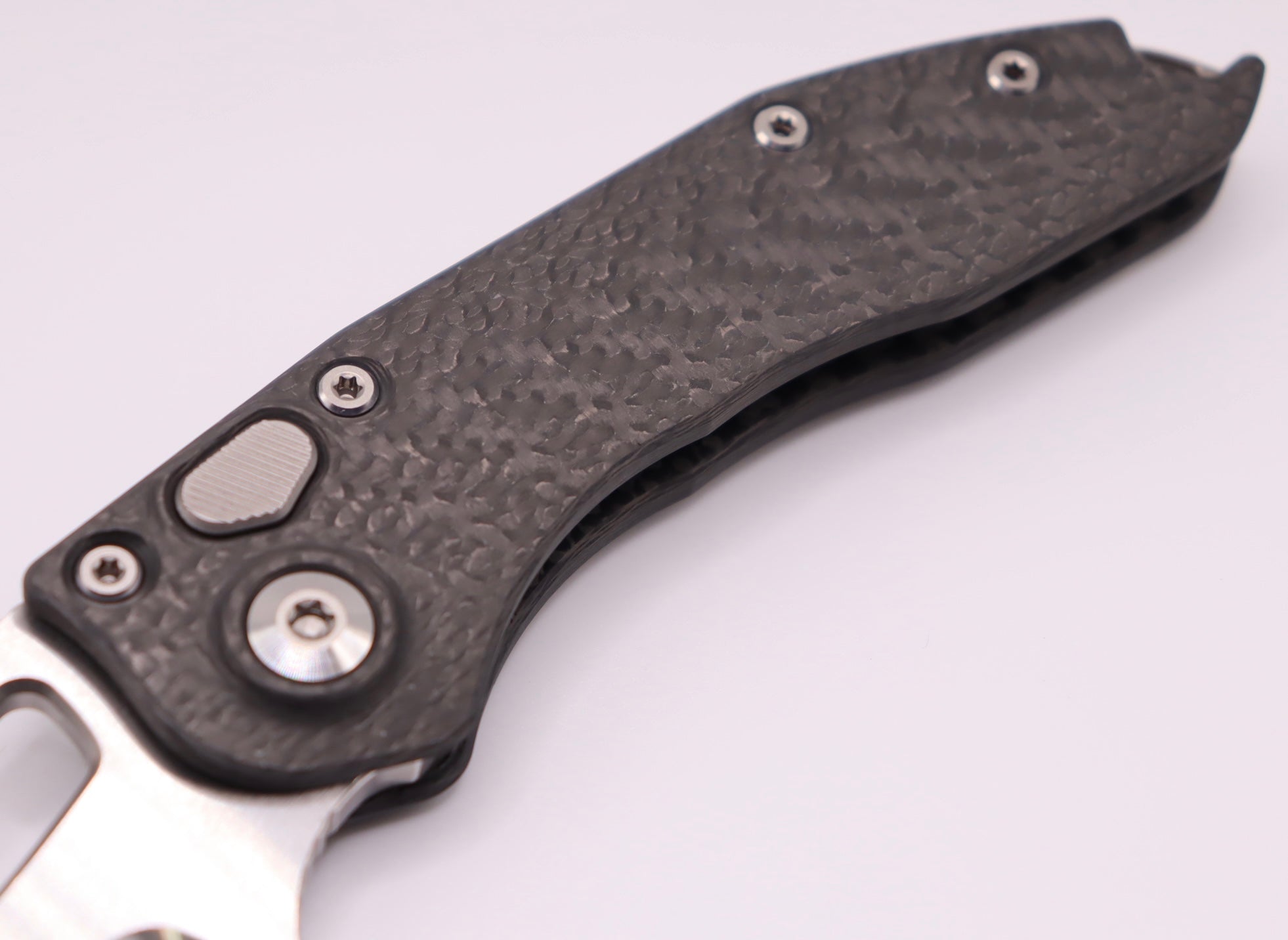 Premium Marfione & Borka Blades Diamondwash Carbon Fiber Stitch Knife