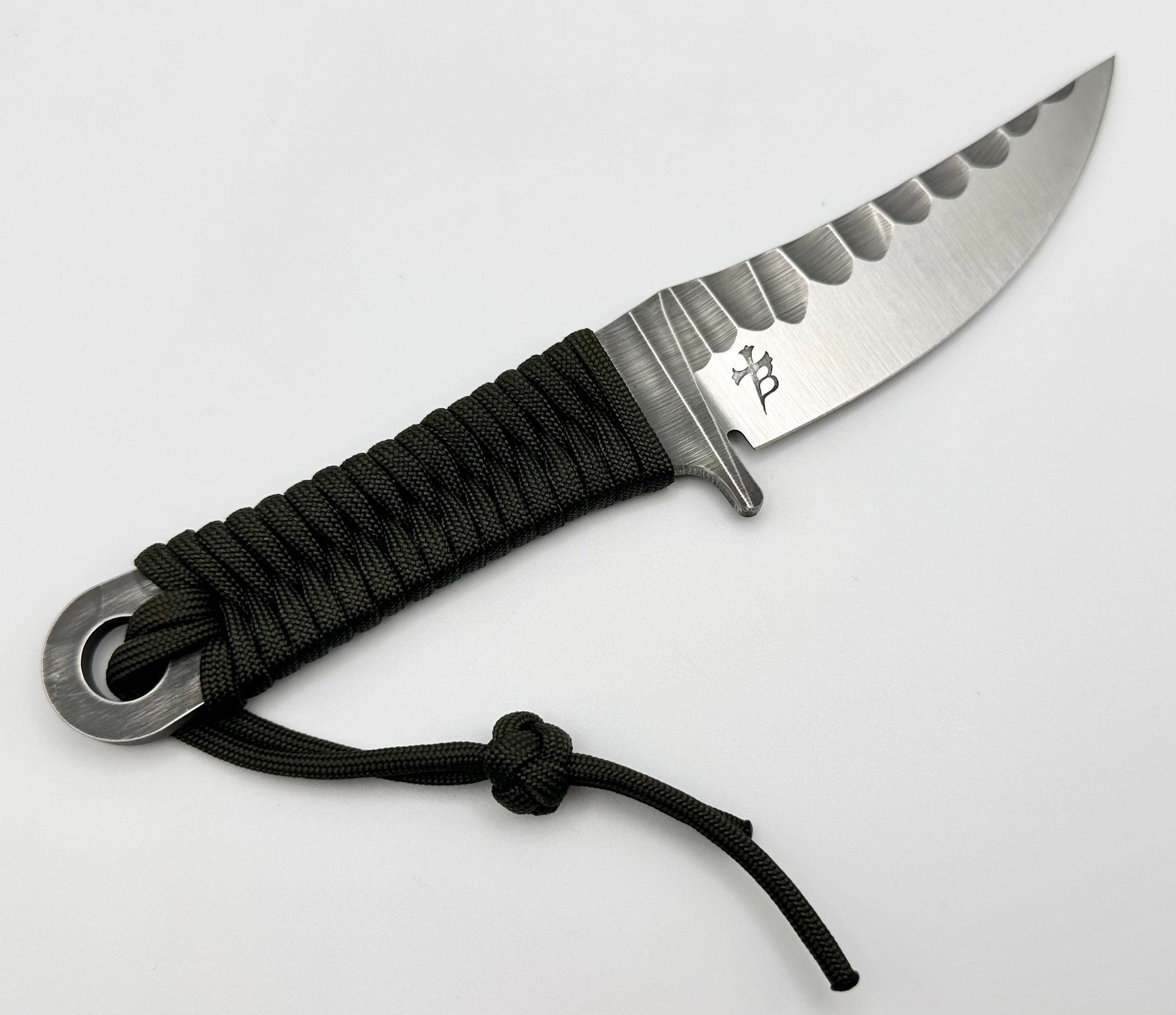 Premium Borka Blades SBK-L M390 Fixed Blade with Leather Sheath & Paracord Wrap