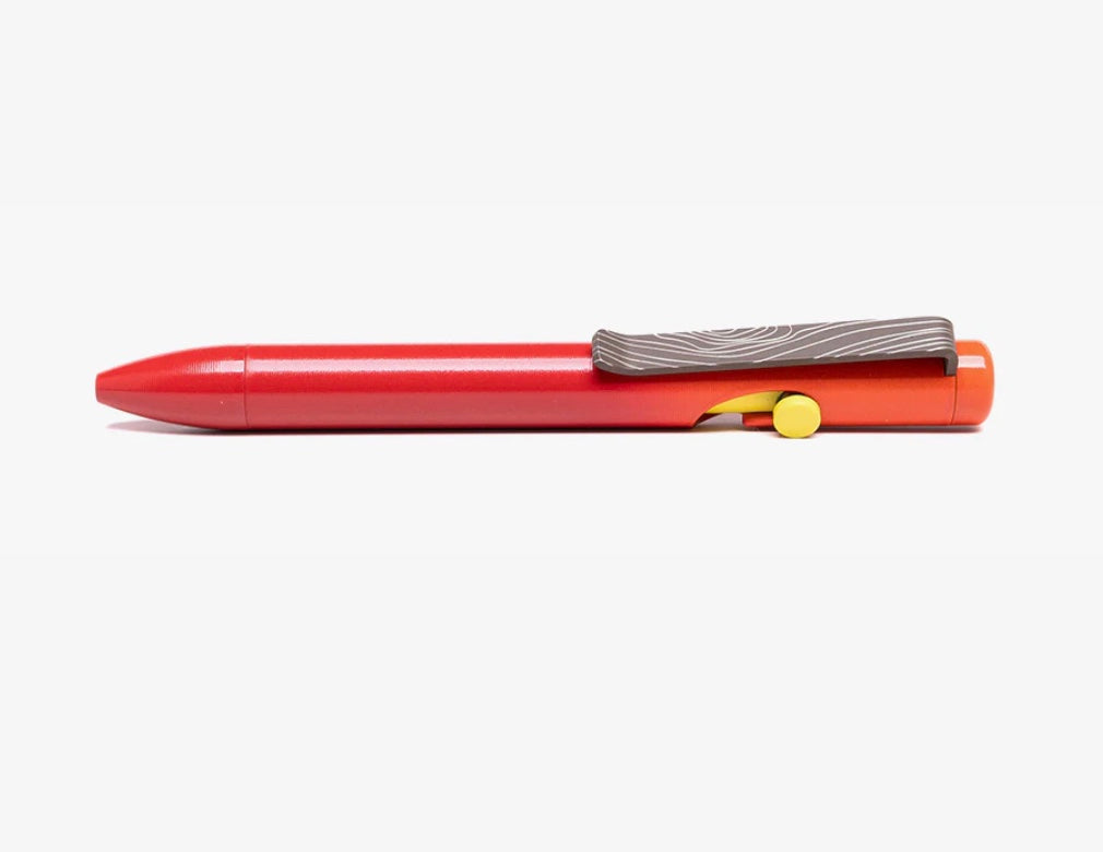 Premium Tactile Turn Titanium Ember Mini Bolt Action Pen - Seasonal Edition