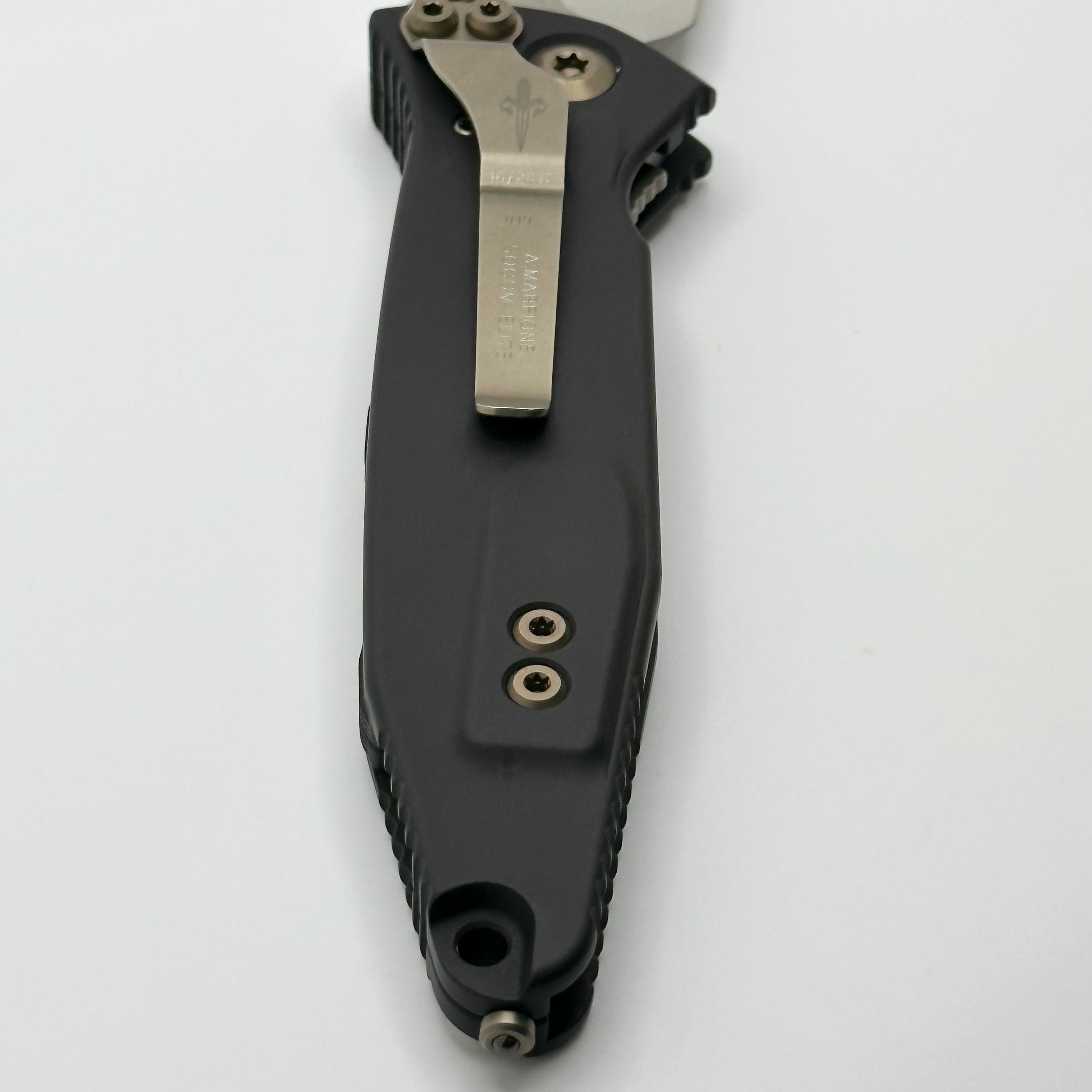 Premium Marfione Custom Socom Elite M/A Tanto Knife - Mirror Polished with Stingray Inlay & Bronze Hardware (Pre-Owned)